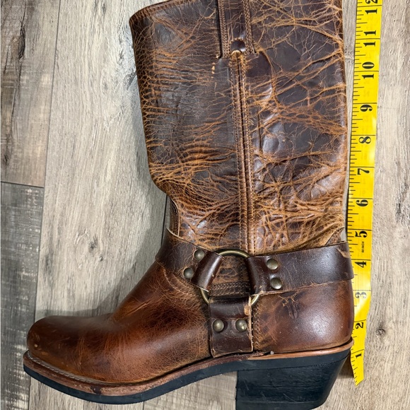 Frye | 12R Harness Brown Distressed Boots - Picture 12 of 12